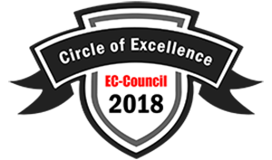 EC-Council Circle of Excellence 2018 award badge