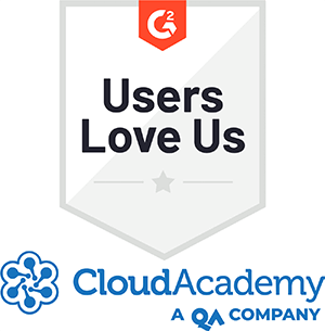 G2crowd Users Love Us Badge Cloud Academy, a QA company
